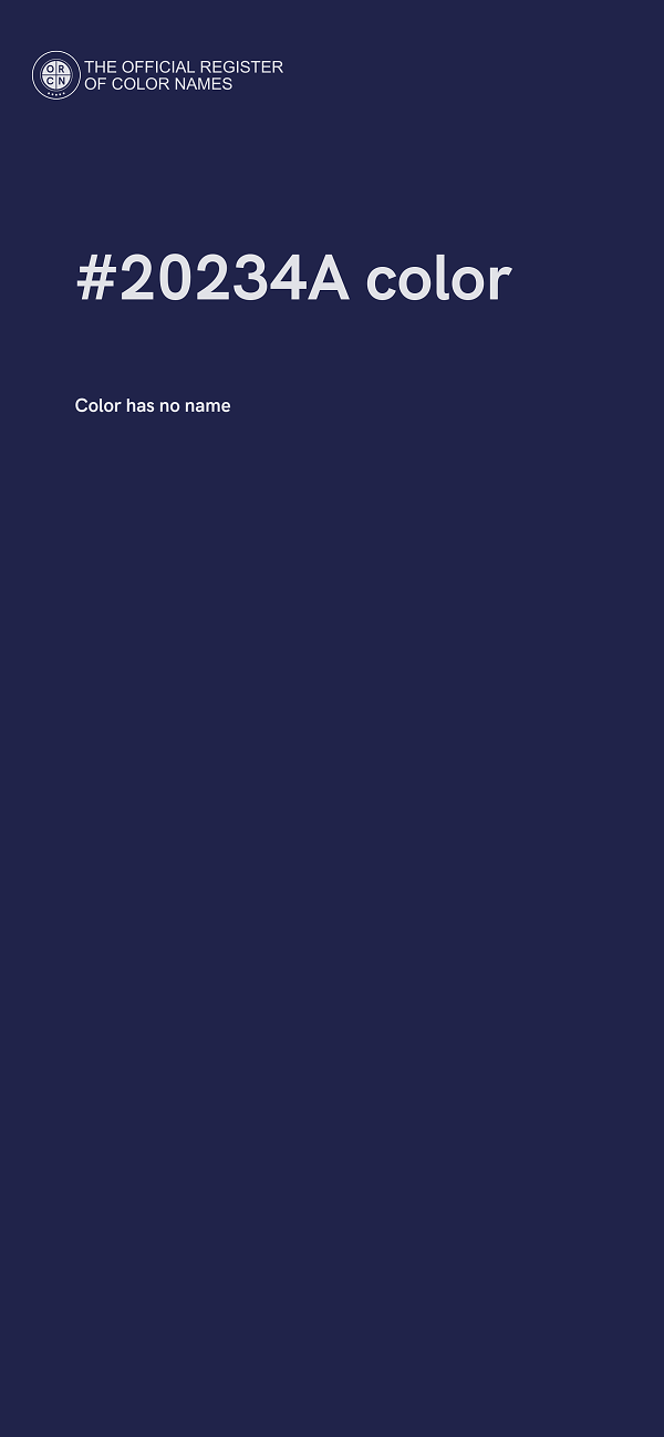 #20234A color image