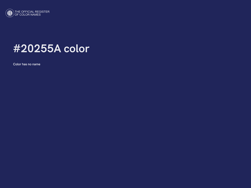 #20255A color image