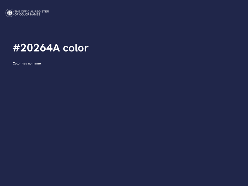 #20264A color image