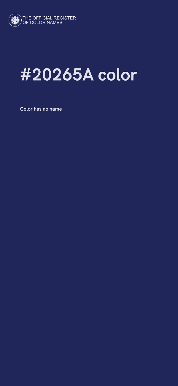 #20265A color image