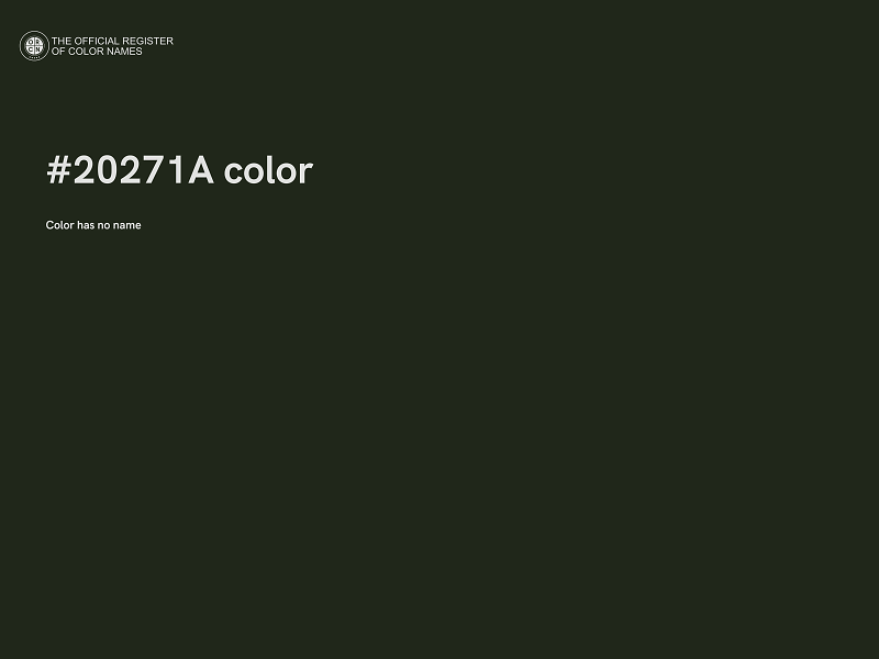 #20271A color image