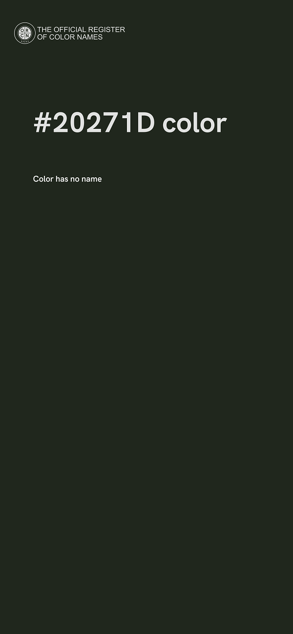 #20271D color image