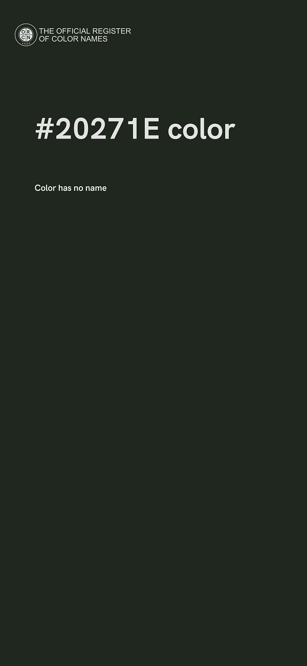 #20271E color image