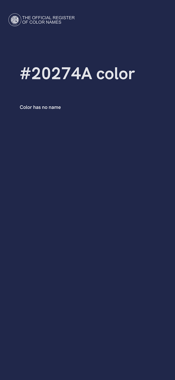 #20274A color image
