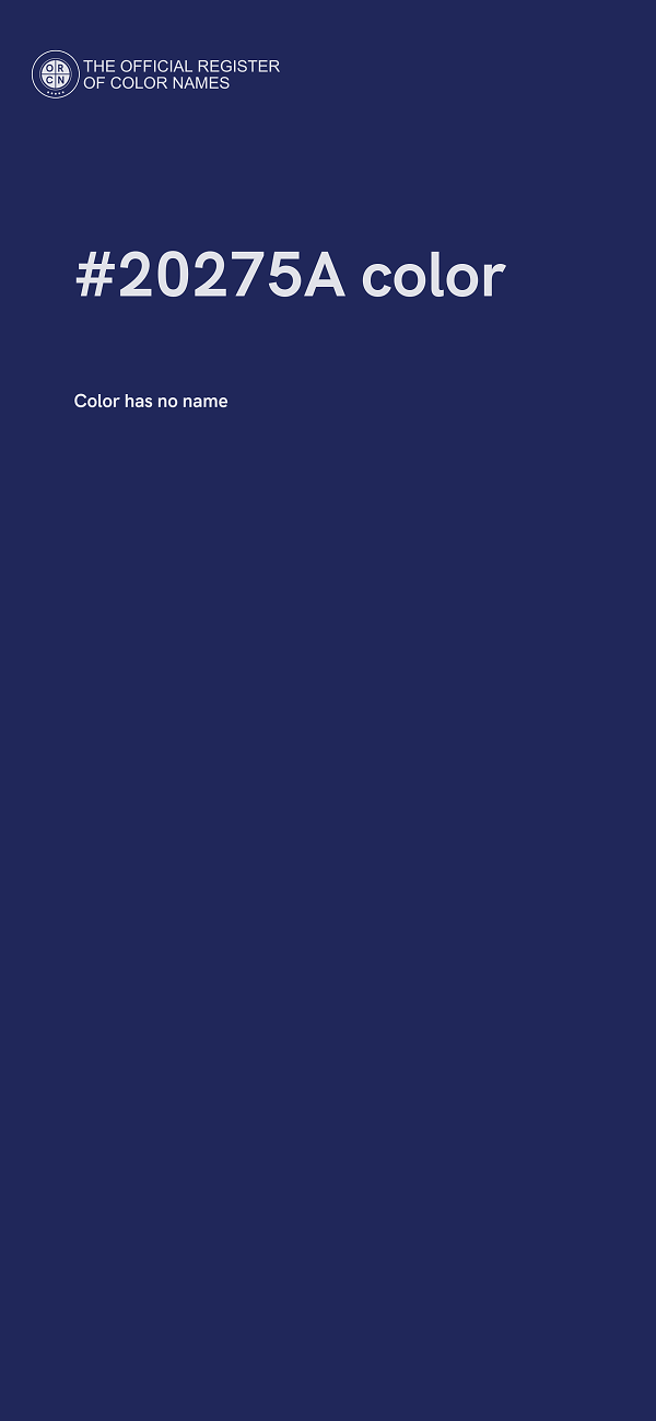 #20275A color image