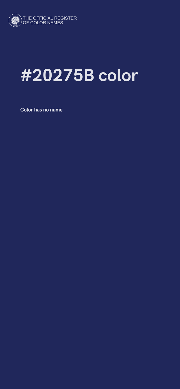 #20275B color image