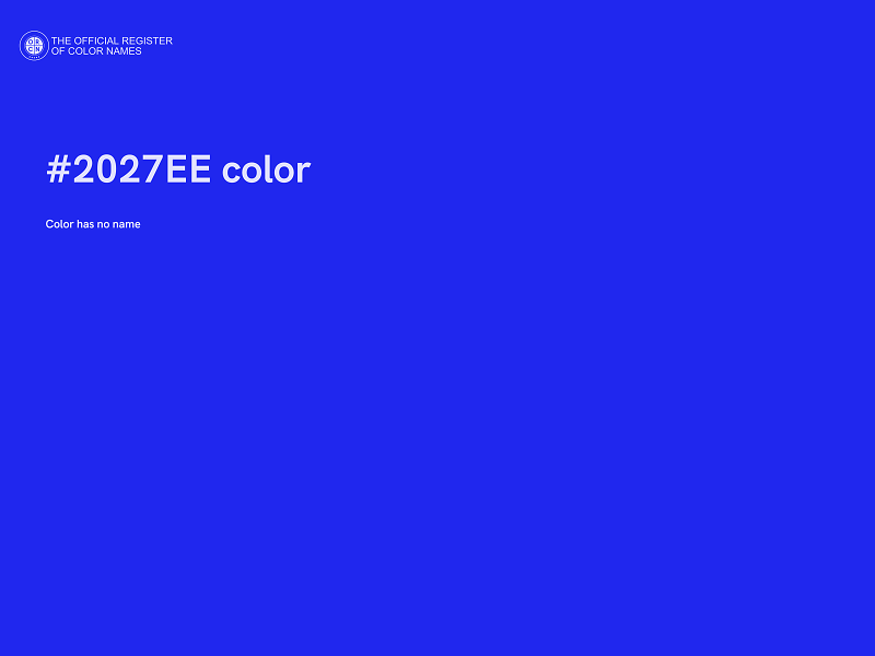 #2027EE color image