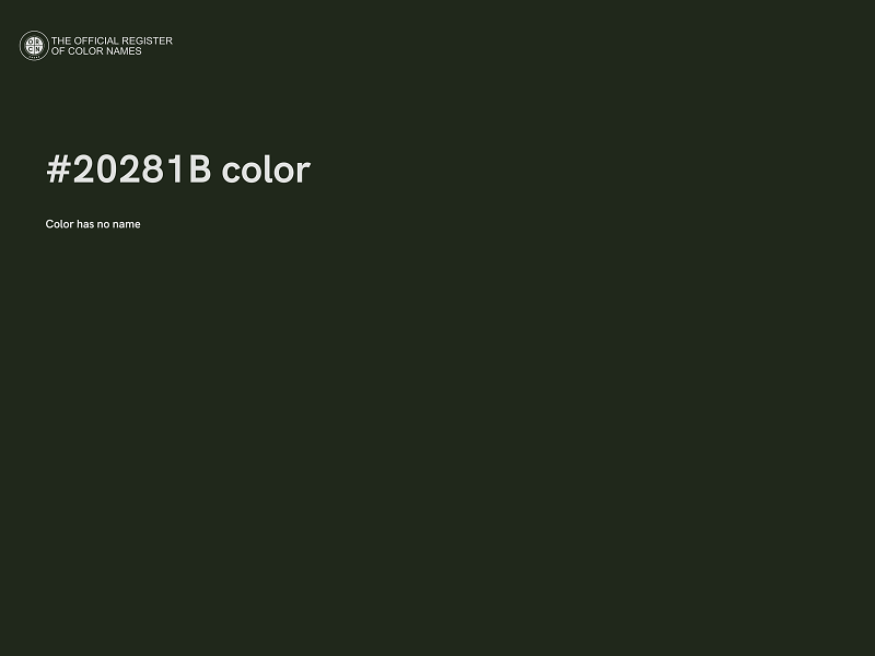 #20281B color image