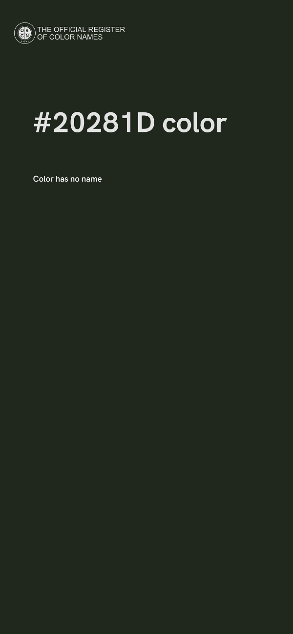 #20281D color image