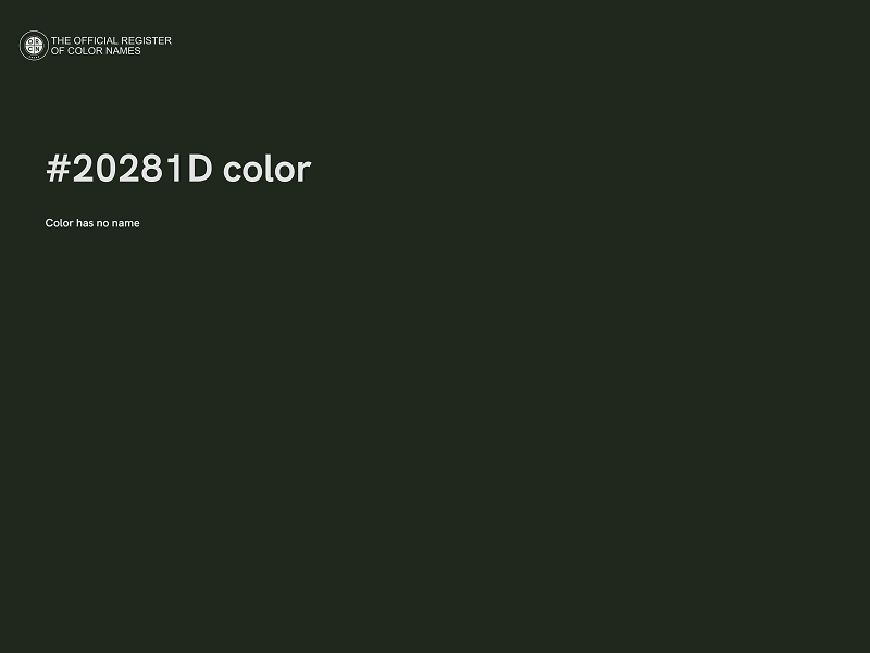 #20281D color image