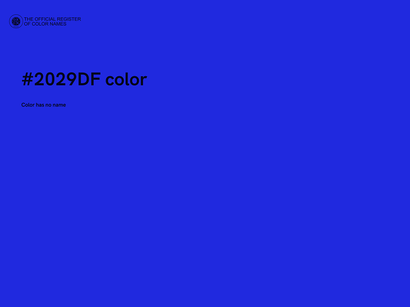 #2029DF color image