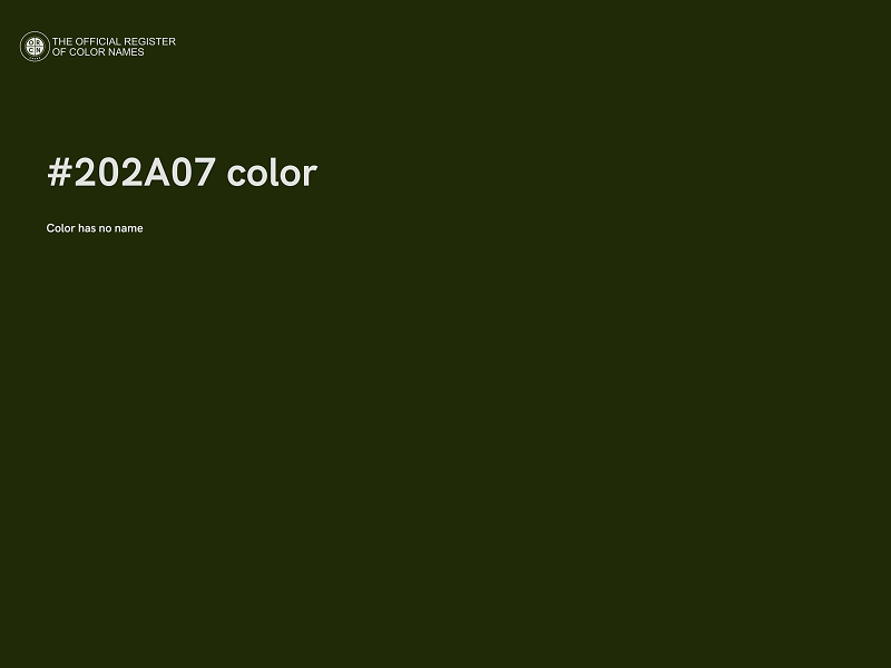 #202A07 color image