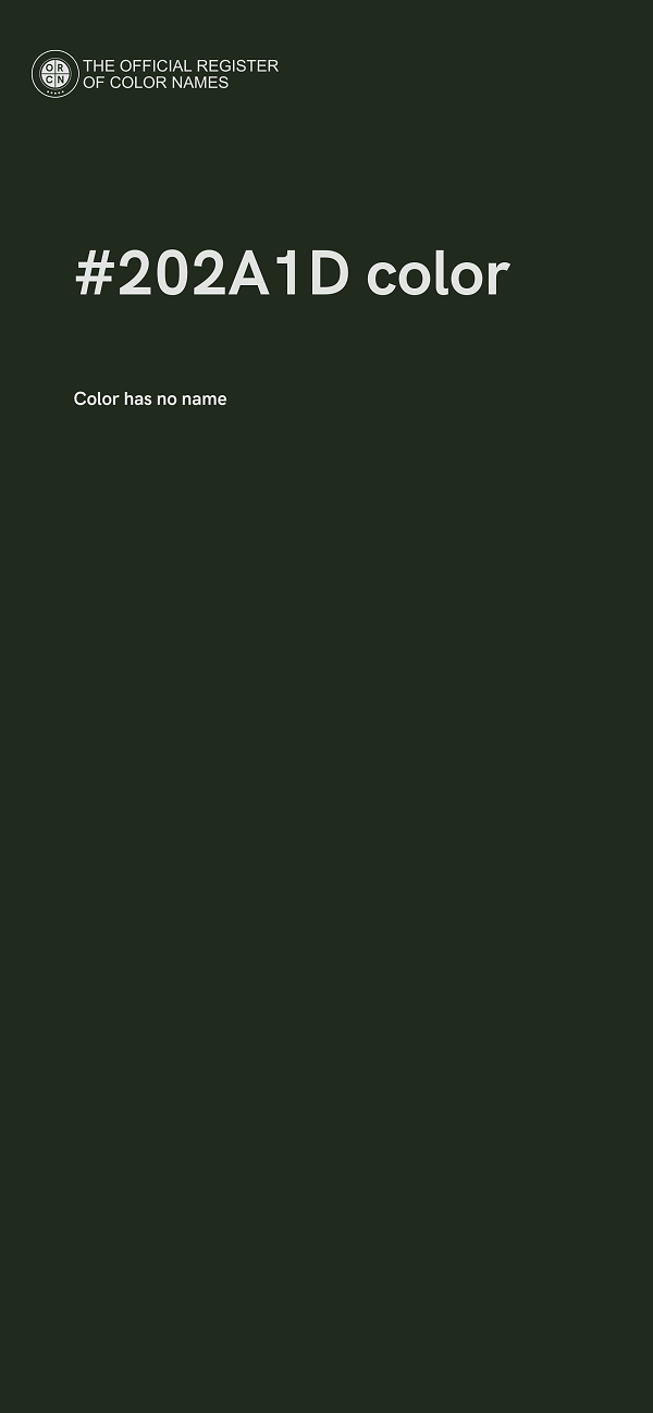#202A1D color image