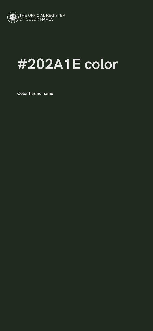 #202A1E color image