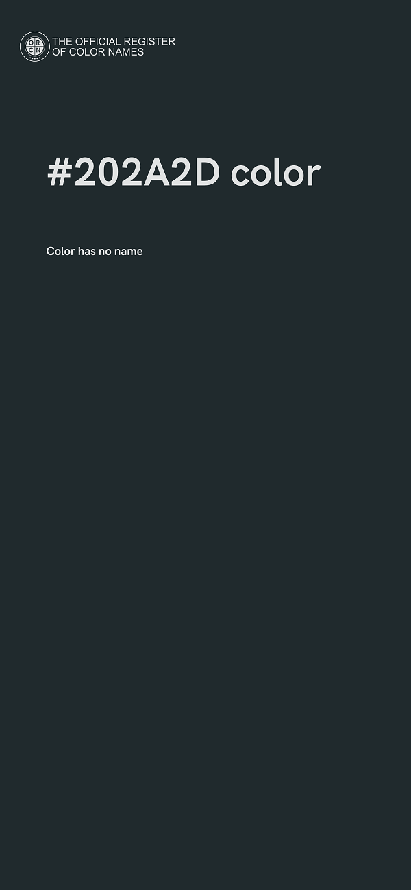 #202A2D color image