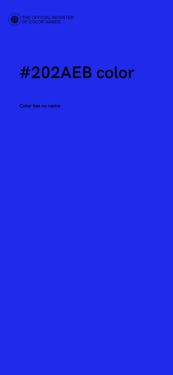 #202AEB color image