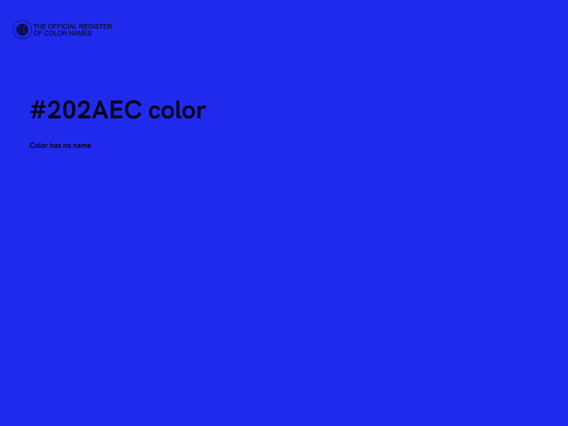 #202AEC color image