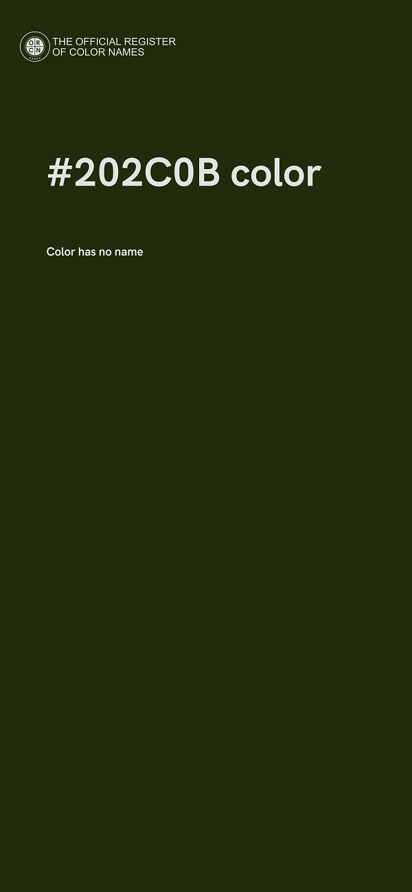 #202C0B color image