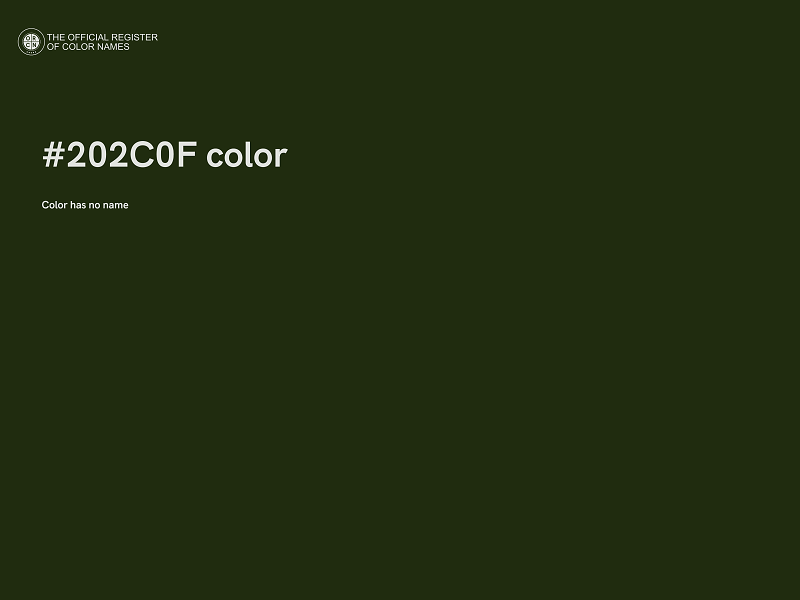 #202C0F color image