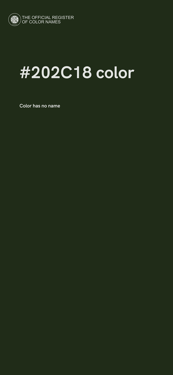 #202C18 color image
