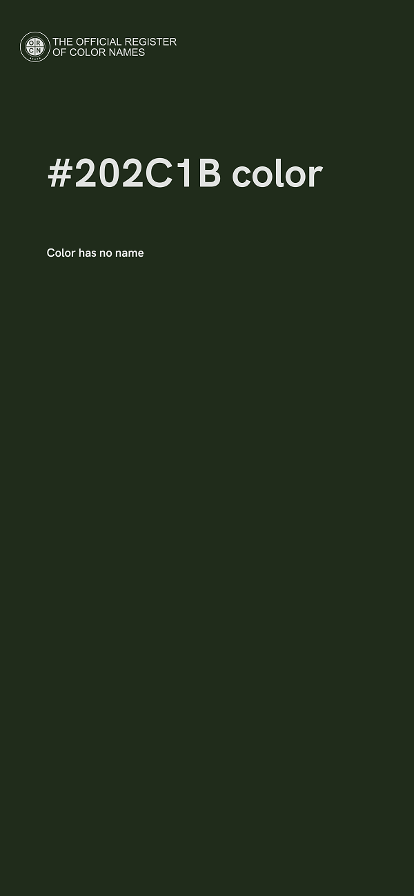 #202C1B color image