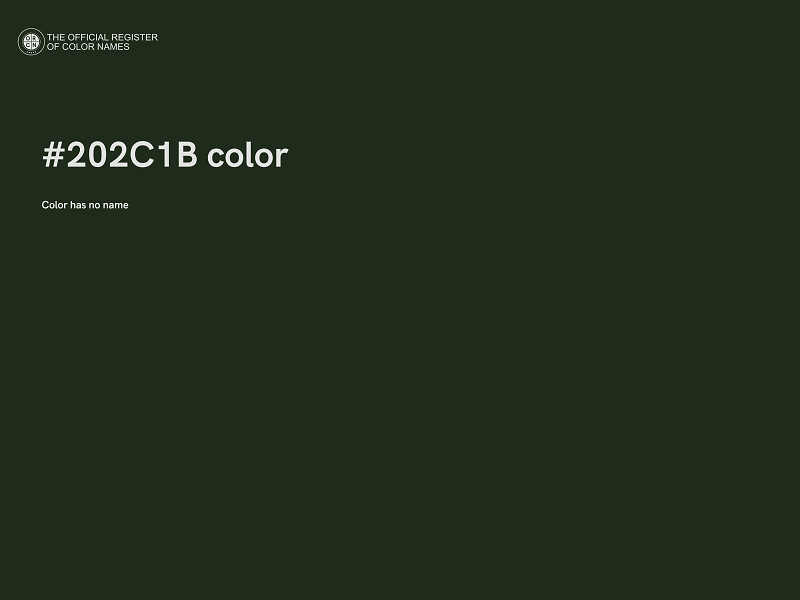 #202C1B color image
