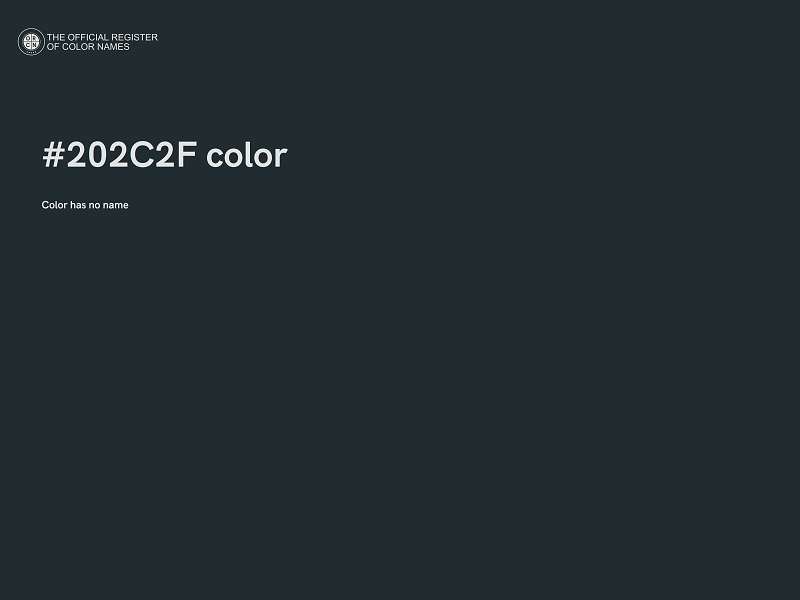 #202C2F color image