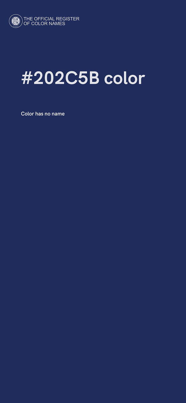 #202C5B color image