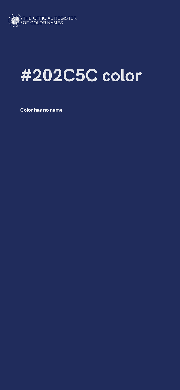 #202C5C color image