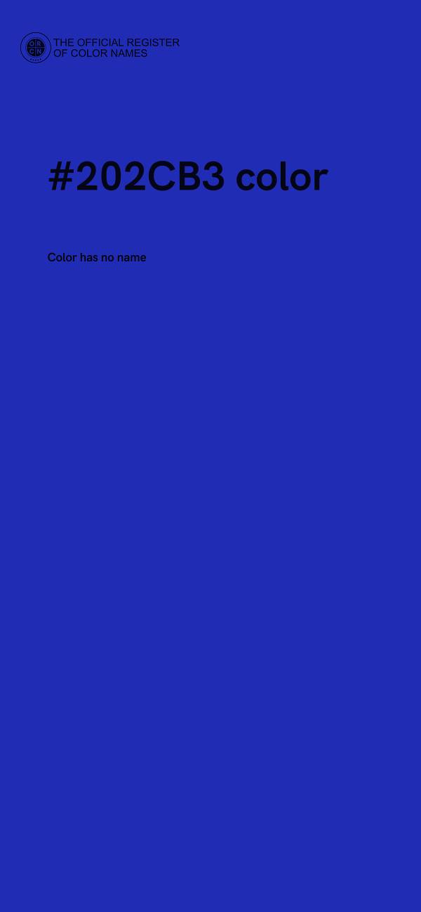 #202CB3 color image