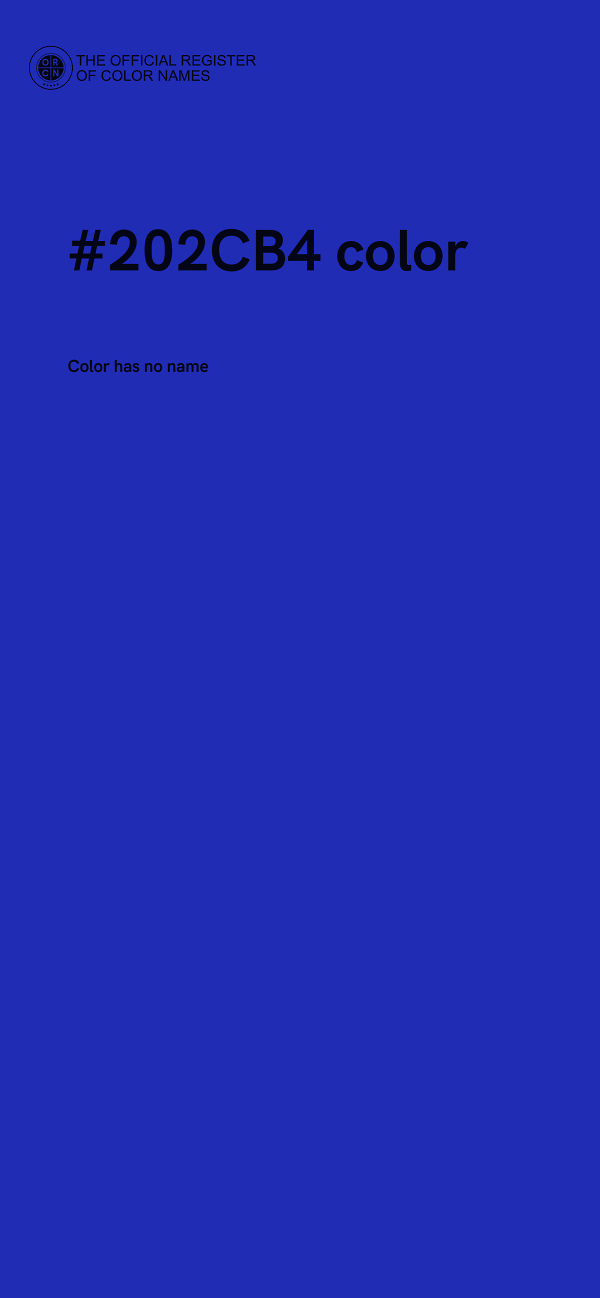 #202CB4 color image