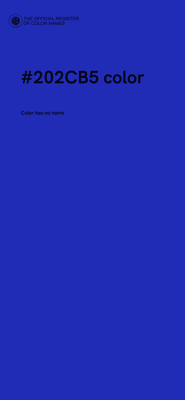 #202CB5 color image