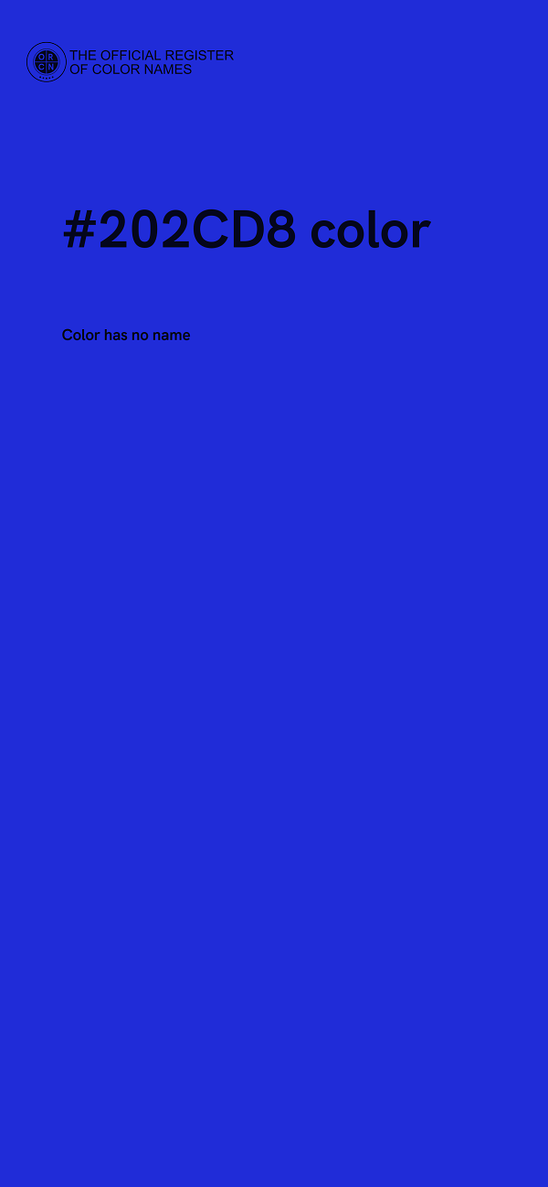 #202CD8 color image