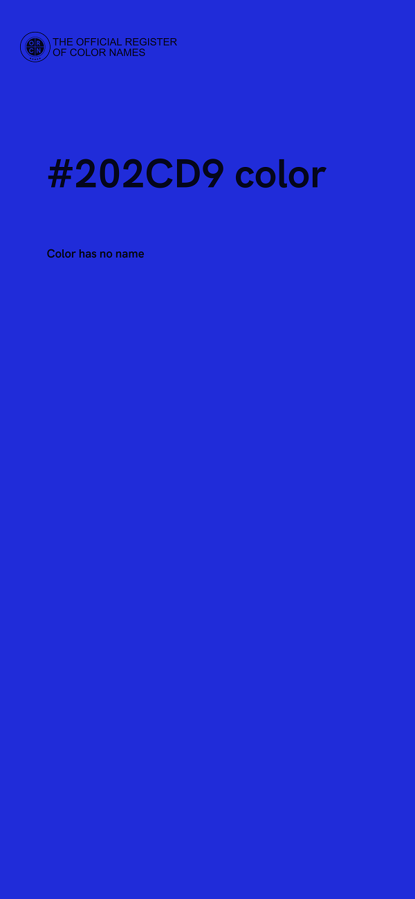 #202CD9 color image