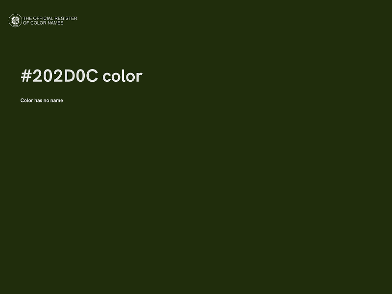 #202D0C color image