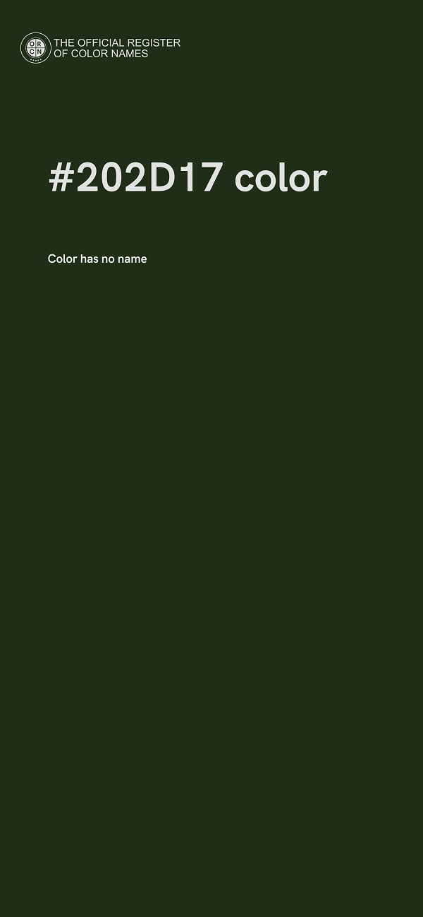 #202D17 color image