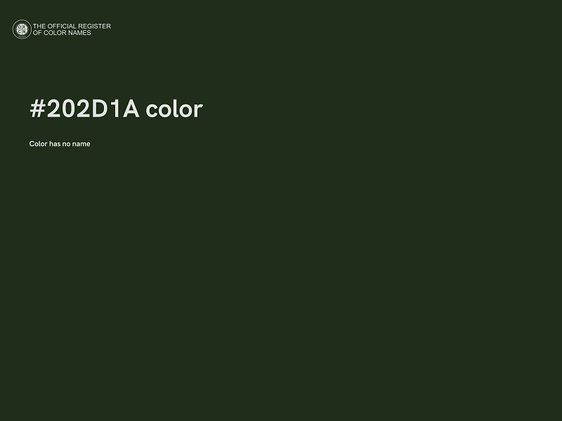 #202D1A color image