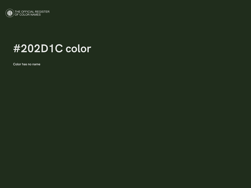 #202D1C color image