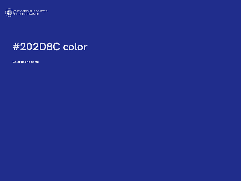 #202D8C color image