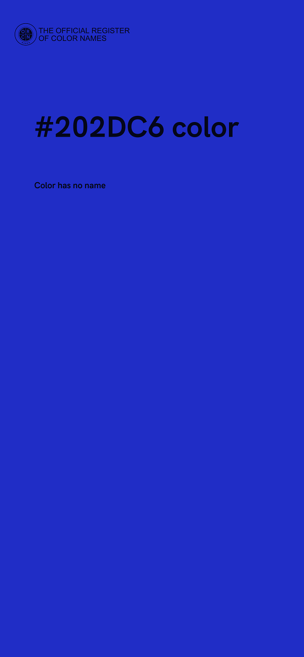 #202DC6 color image