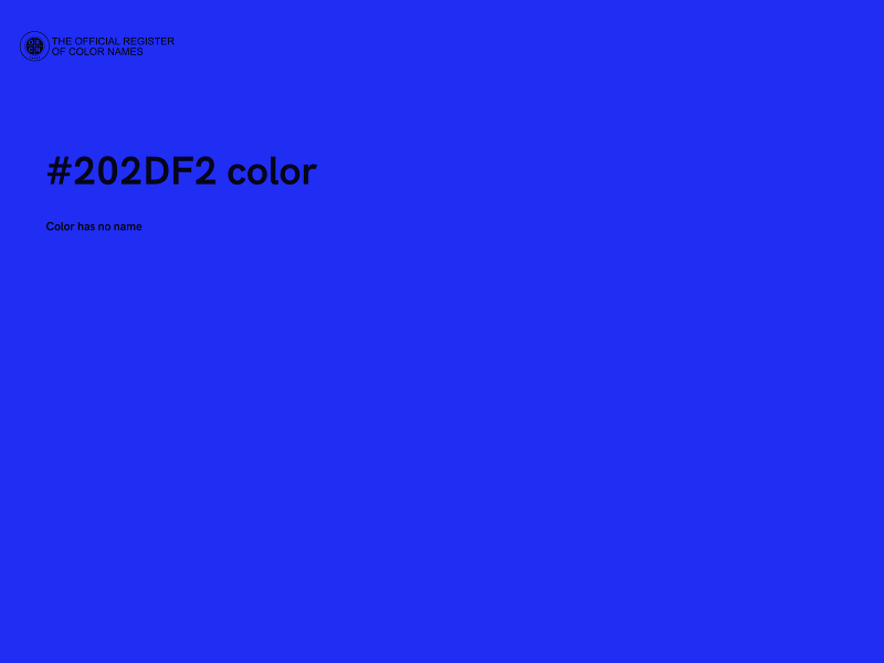#202DF2 color image