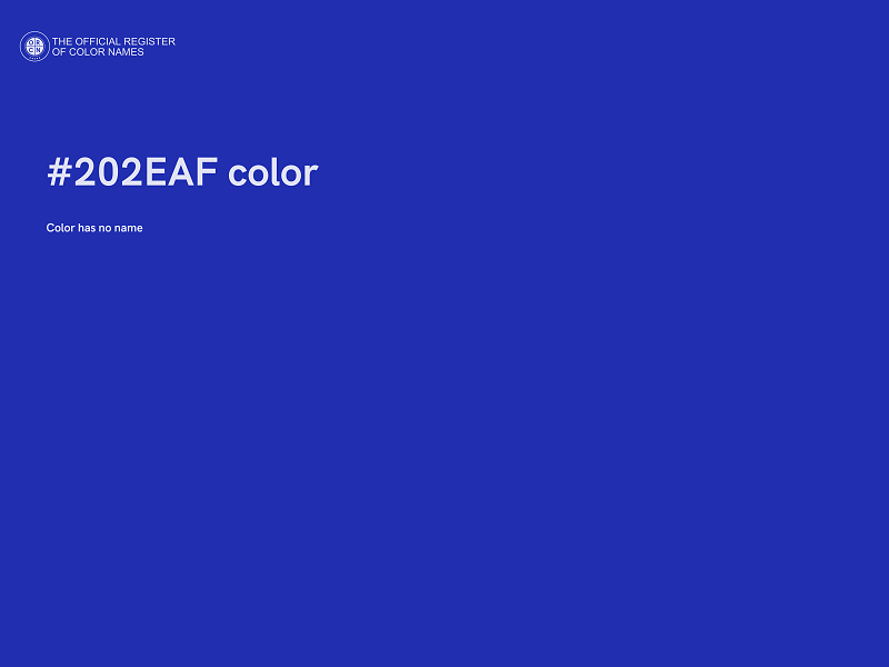 #202EAF color image