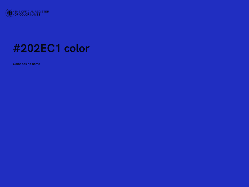 #202EC1 color image