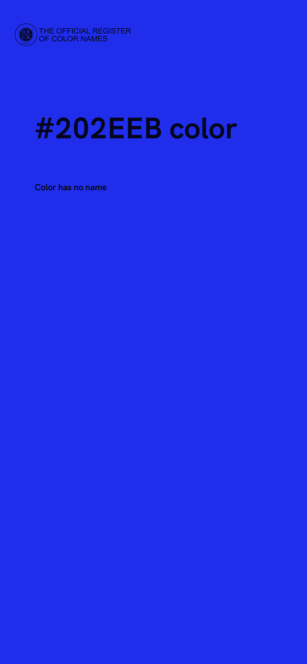 #202EEB color image