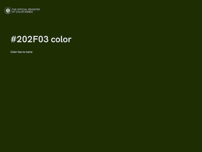 #202F03 color image