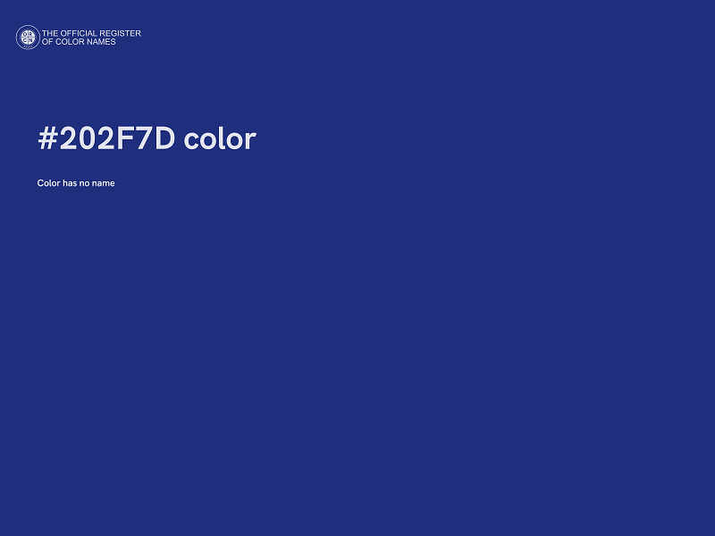 #202F7D color image