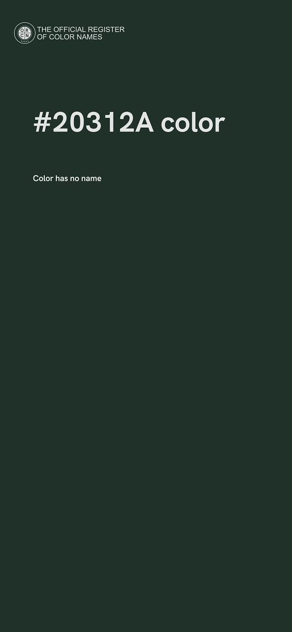 #20312A color image