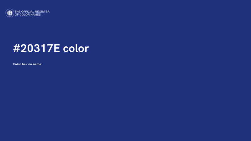 #20317E color image
