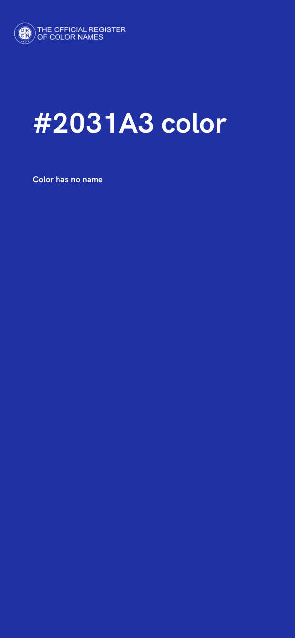 #2031A3 color image
