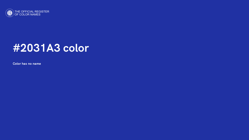 #2031A3 color image